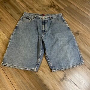 Vintage Tommy Jeans Carpenter‎ Cargo Denim Shorts Men 36